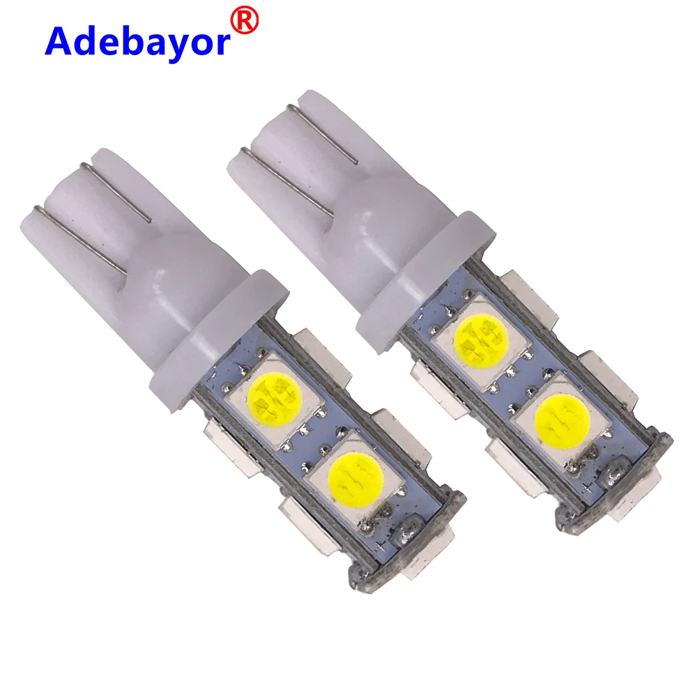 20 шт T10 W5W светодиодный 194 168 5050 9 SMD авто клиновидный боковой задний Автомобильные
