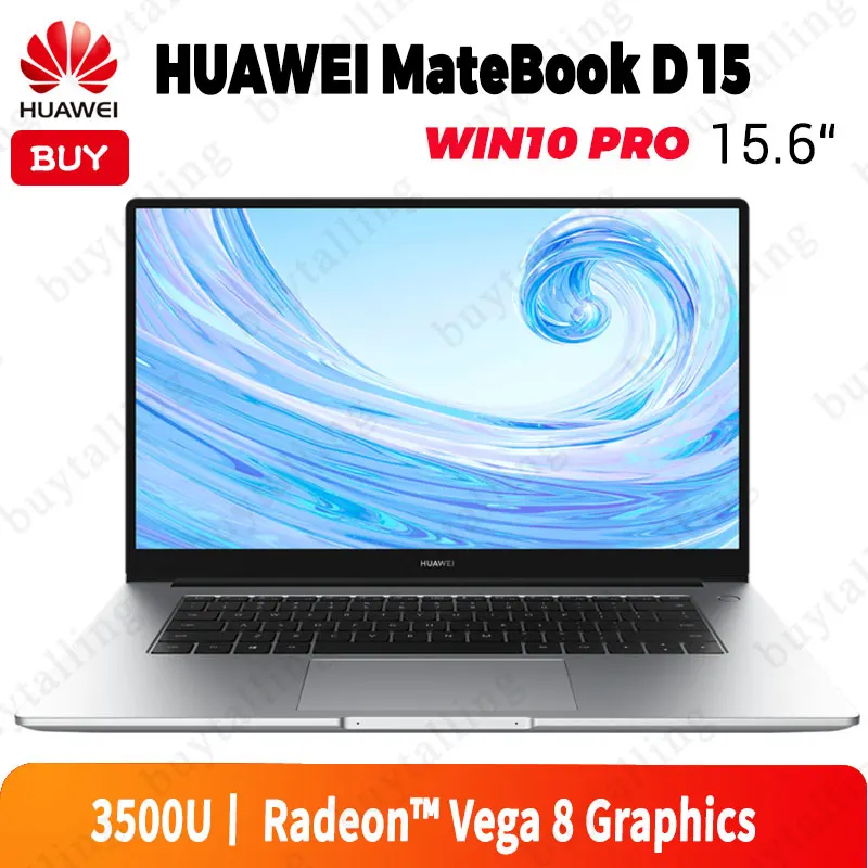 Оригинальный ноутбук HUAWEI MateBook D 15 AMD Ryzen r5 3500U 16 Гб DDR4 512 ГБ SSD Vega 8 графика Windows 10 Pro