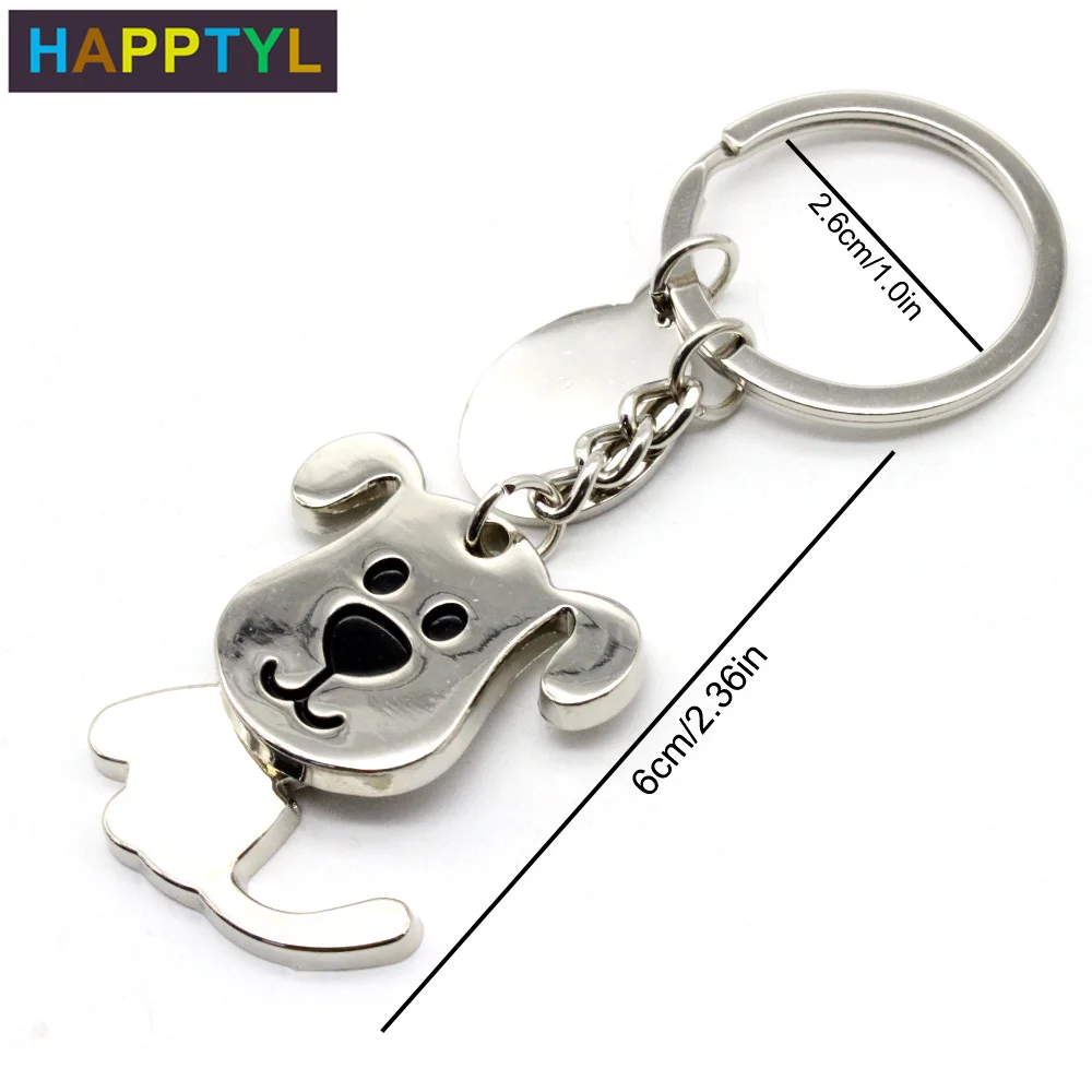 HAPPTYL 1 шт. модные брелки для собак пара ключей подвесная подвеска брелок