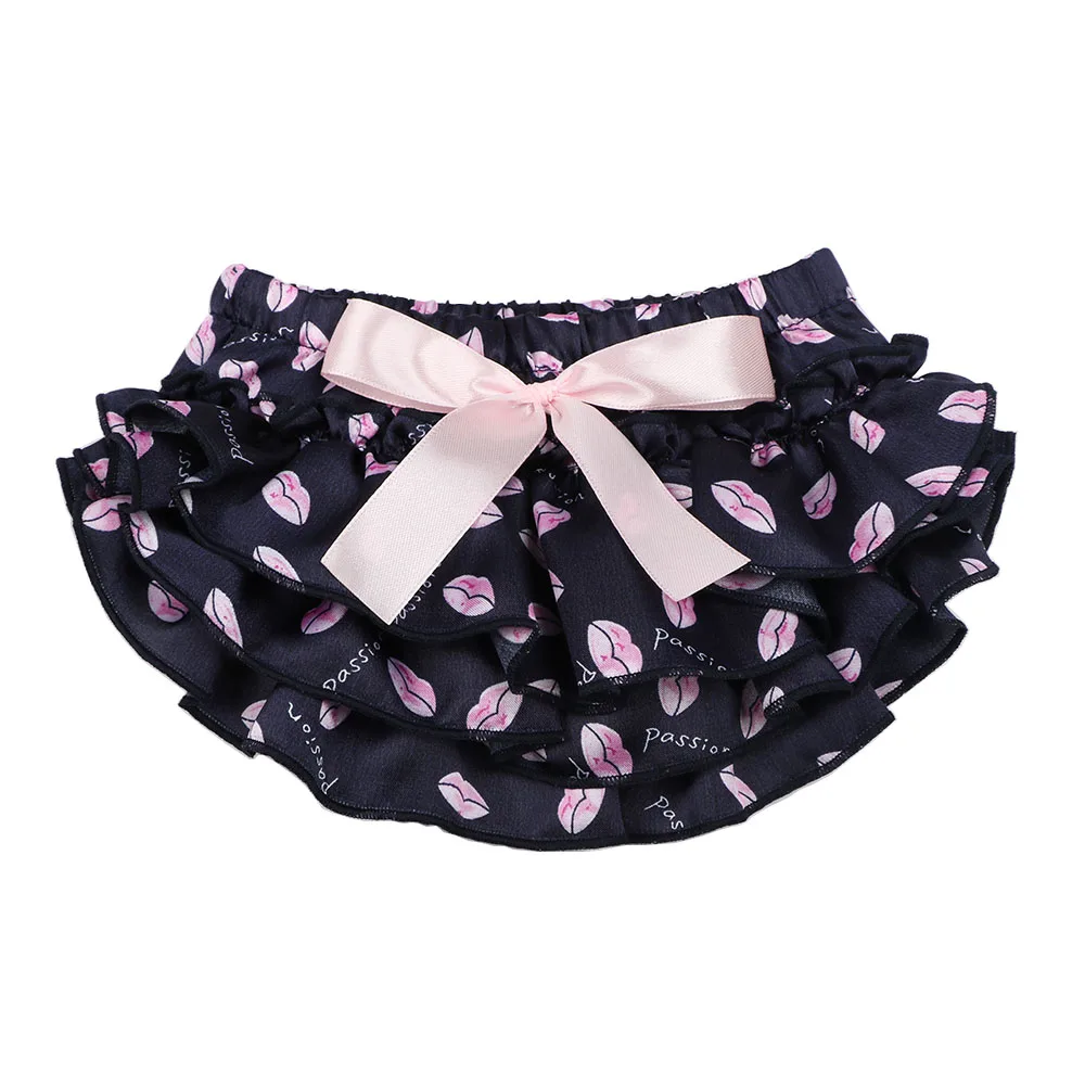 

Baby Girl Clothes Ruffle Baby Bloomers Shorts Red lip pattern Shorts Summer Bottom Pants Nappy Covers tutu Skirts 4 Colors