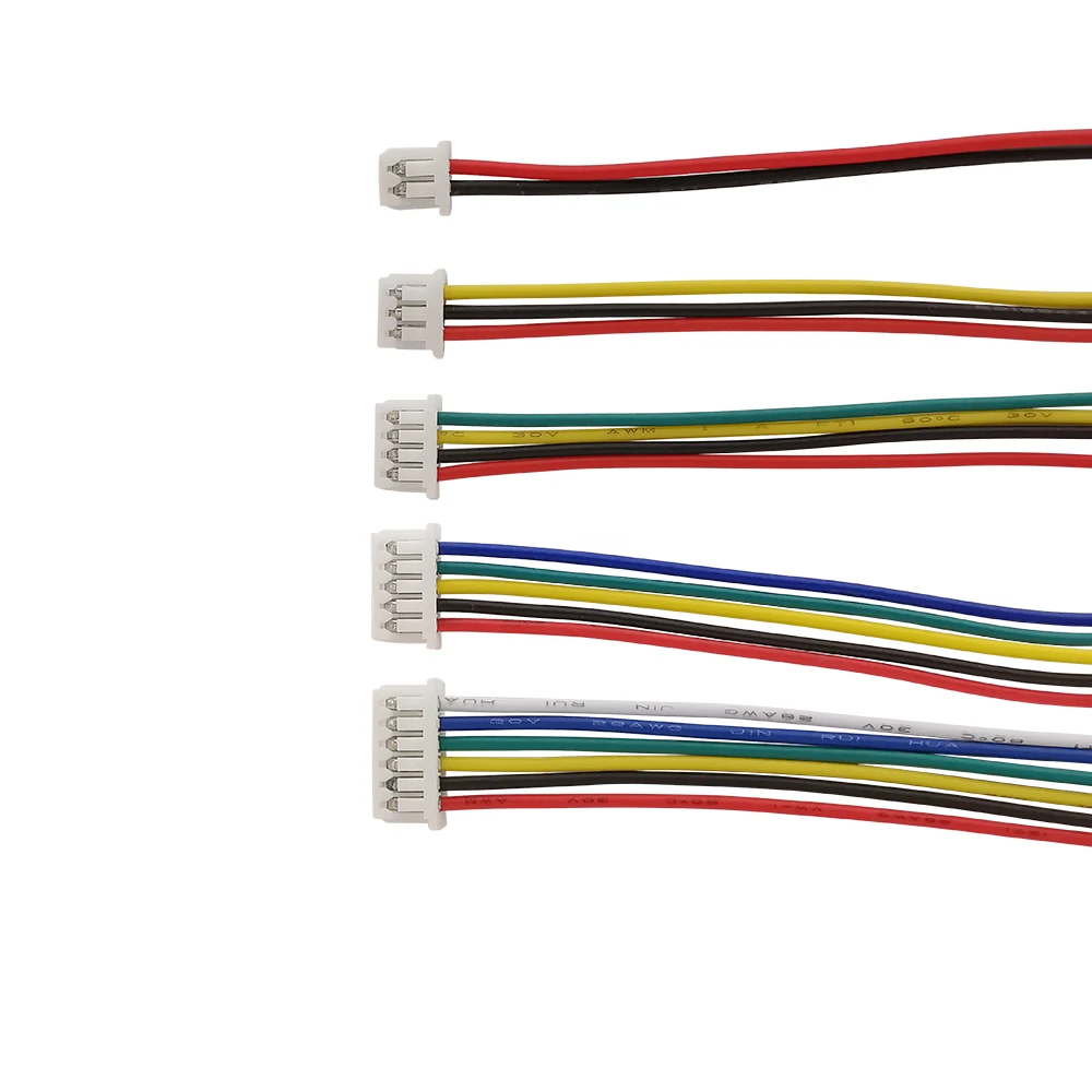 10Pcs Lenght 30cm JST 1.25mm 2/3/4/5/6/7/8/10 Pin Wire Cable Connector Pitch Sing Head Electronic Wires | Обустройство дома