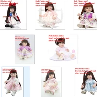 new 20 23inch reborn doll clothes for npk doll baby girl clothes doll dress accessories diy reborn toddler dolls toys for kids
