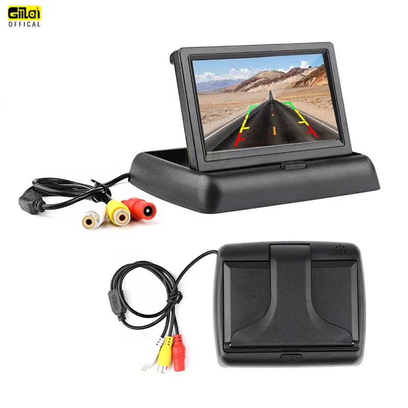 

4.3 inch HD Foldable Car Rear View Monitor Reversing LCD TFT Display for Vehicle Reverse Display Car Reverse LCD Screen Monitor