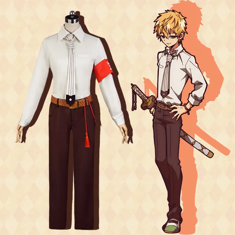 Аниме унитаз bound Hanako Kun Униформа Minamoto Teru костюмы для косплея маскарадный костюм на