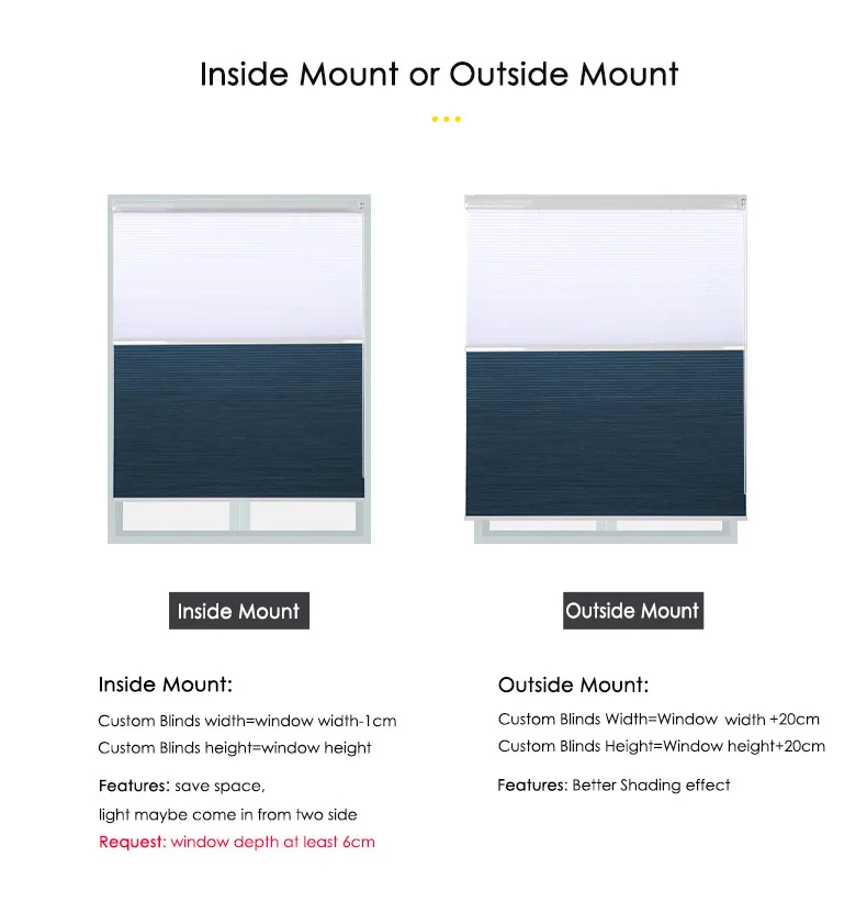 SUNFREE двойные сотовые жалюзи затемняющие дневные и ночные шторы для окон с