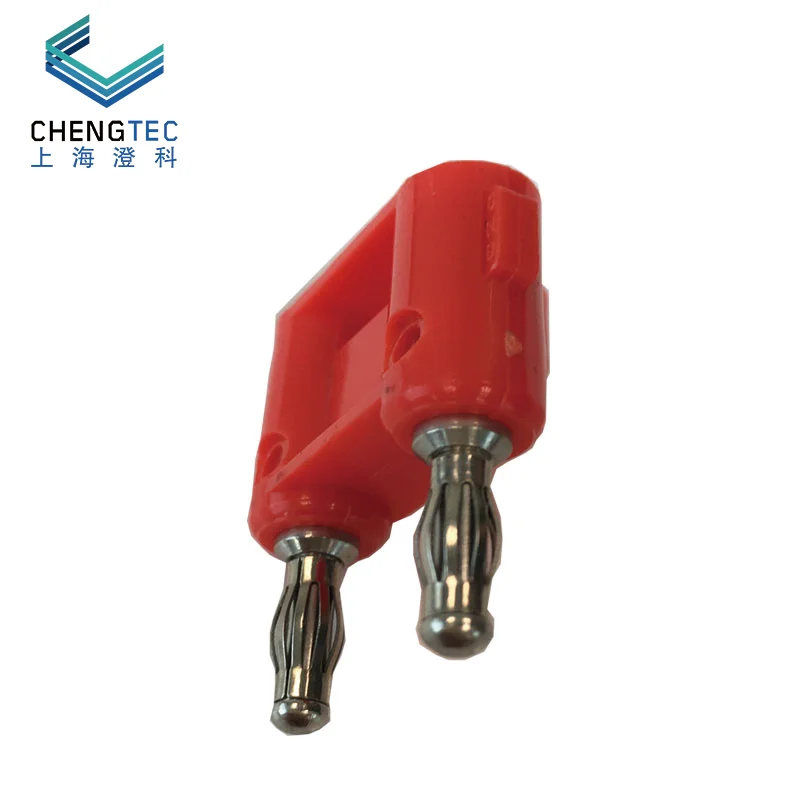 4 мм штепсельная вилка типа банан двойная красная Вилка для короткого
