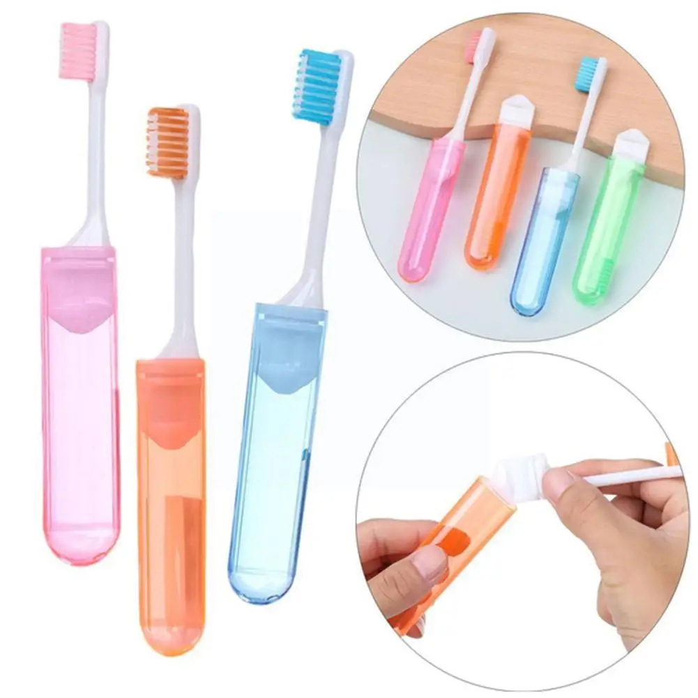 

1pc Folding Toothbrush Super Soft Bristle Portable Outdoor Hiking Camping Travelling Toothbrush Tools Dropship Cleanin J2G4