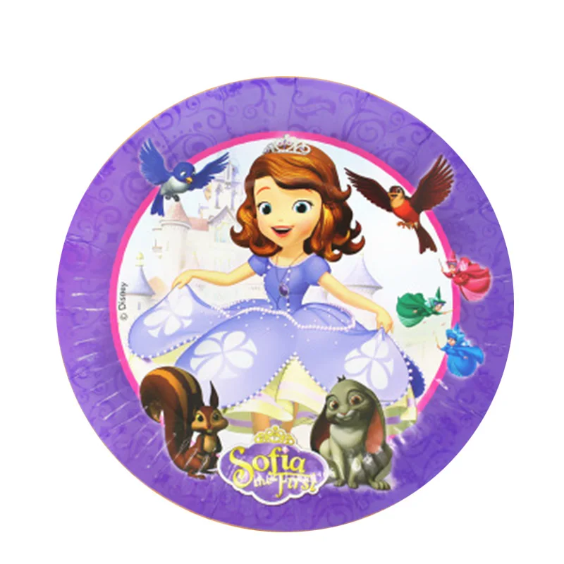 Диснеевские принцессы столовые приборы для вечеринки одноразовые декоративные