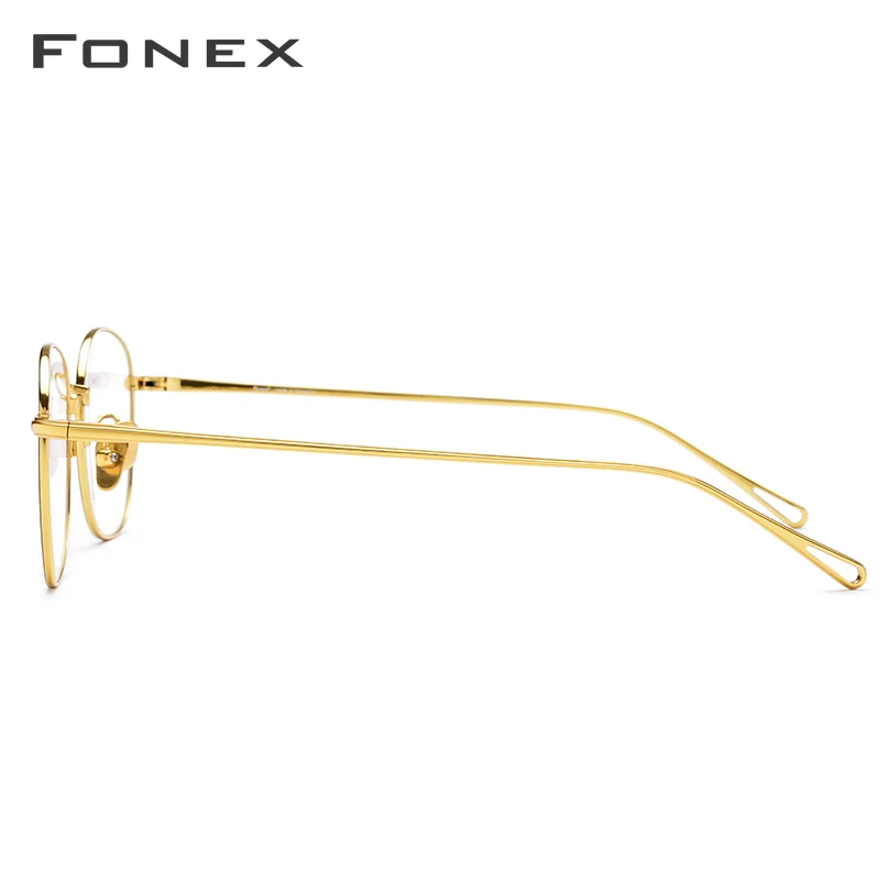 FONEX B титановая оправа для очков, мужские ретро квадратные очки по рецепту, женские Овальные очки для близорукости, оптические очки 887