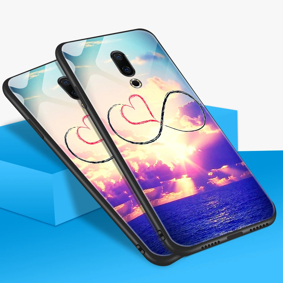 Для Meizu M882Q M892Q M872Q чехол для телефона Meizu M6T звездный узор закаленное стекло Жесткий чехол для Meizu 16Plus 16S 16X TPU оболочка