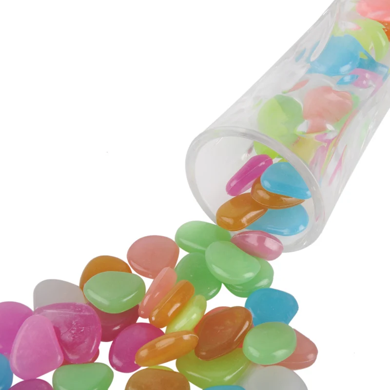 Горячая продажа садовый газон товары светится в темноте камни Открытый Декор