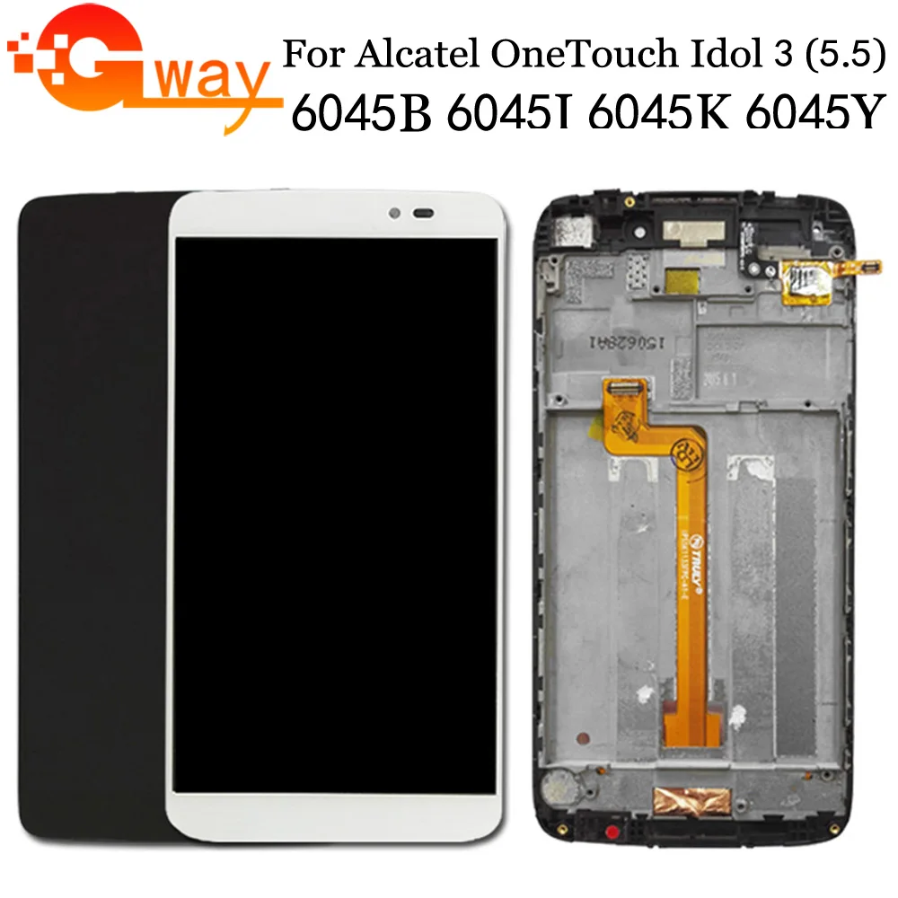 ЖК дисплей 5 дюйма для Alcatel One Touch Idol 3 6045 OT6045 6045B 6045I 6045K 6045Y сенсорный экран с