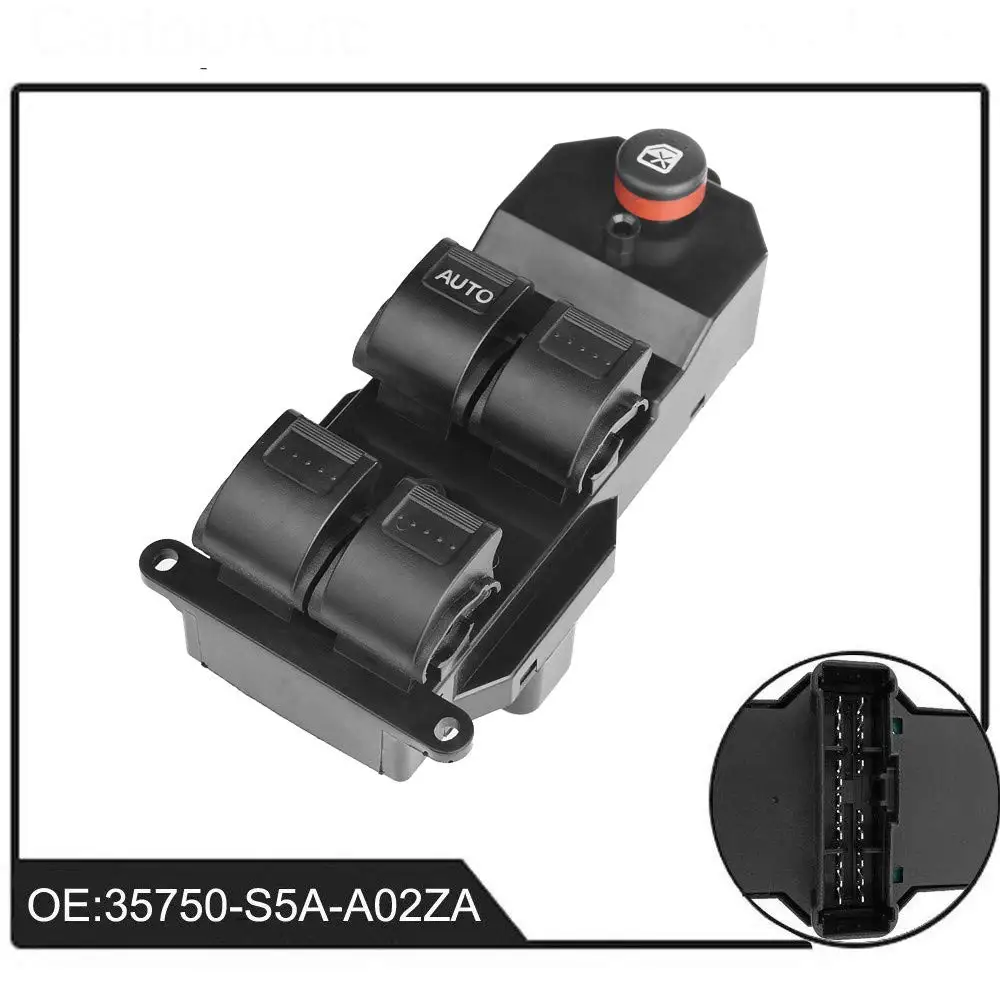 Кнопка переключателя стеклоподъемника для Honda Civic CR-V 2001-2006 35750-S5A-A02ZA | Автомобили и