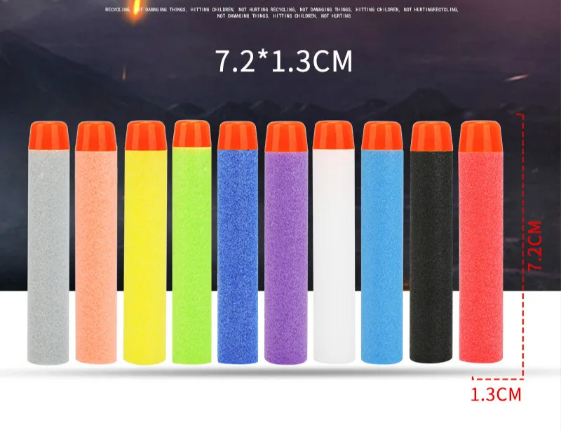 ЕВА мягкий дырочку головы 7 2 см пополнения пуля Дартс для игрушечный пистолет