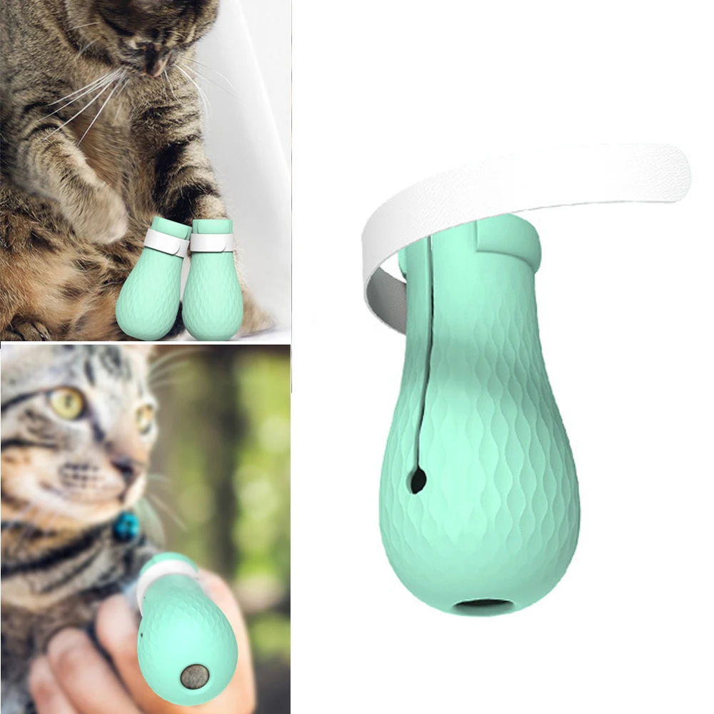 4 шт поводок рулетка для питомца кота Paw протектор Мягкий силиконовый крышка