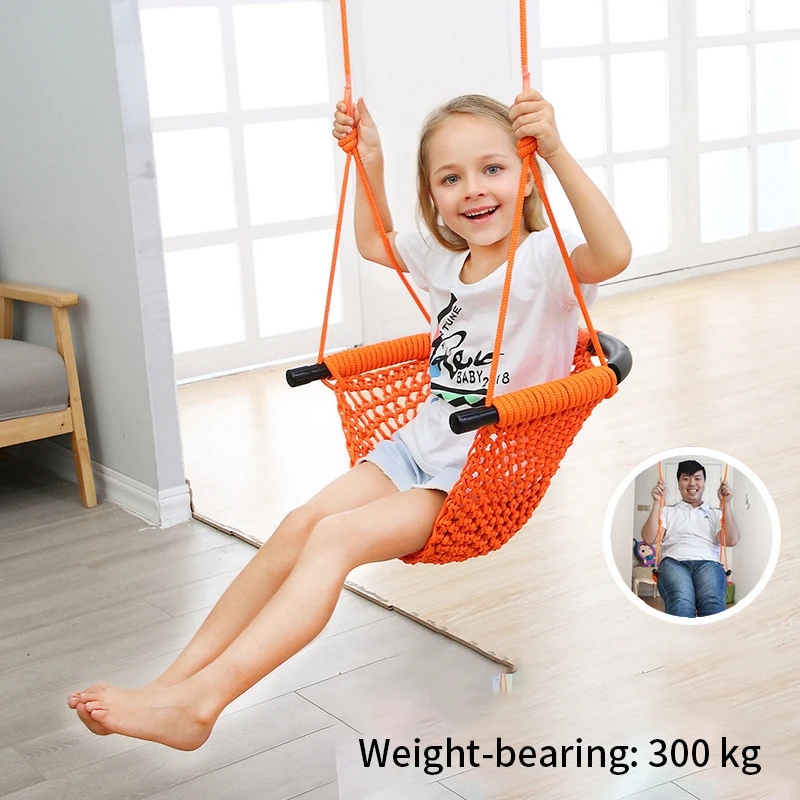 

Children's swing indoor and outdoor supplies home garden swing chair rope net anti-turnover toy