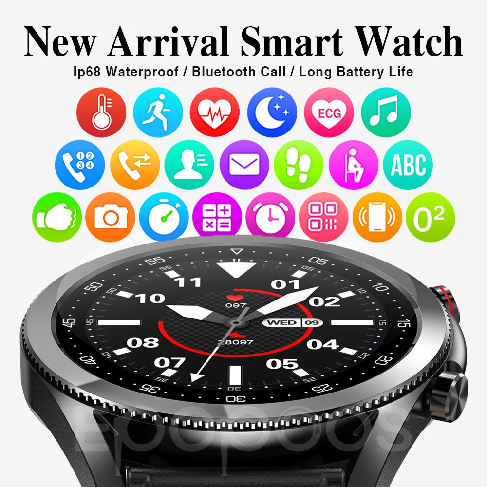 Вызовов через Bluetooth умные часы для мужчин долгое время работы от батареи