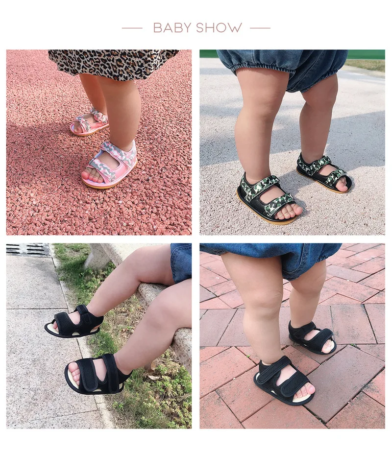 

Newborn Baby Boy Girl Sandals Infant Shoes Anti-slip Rubber Sole Mesh Flower Graden Park Outside First Walkers Baby Summer Shoes