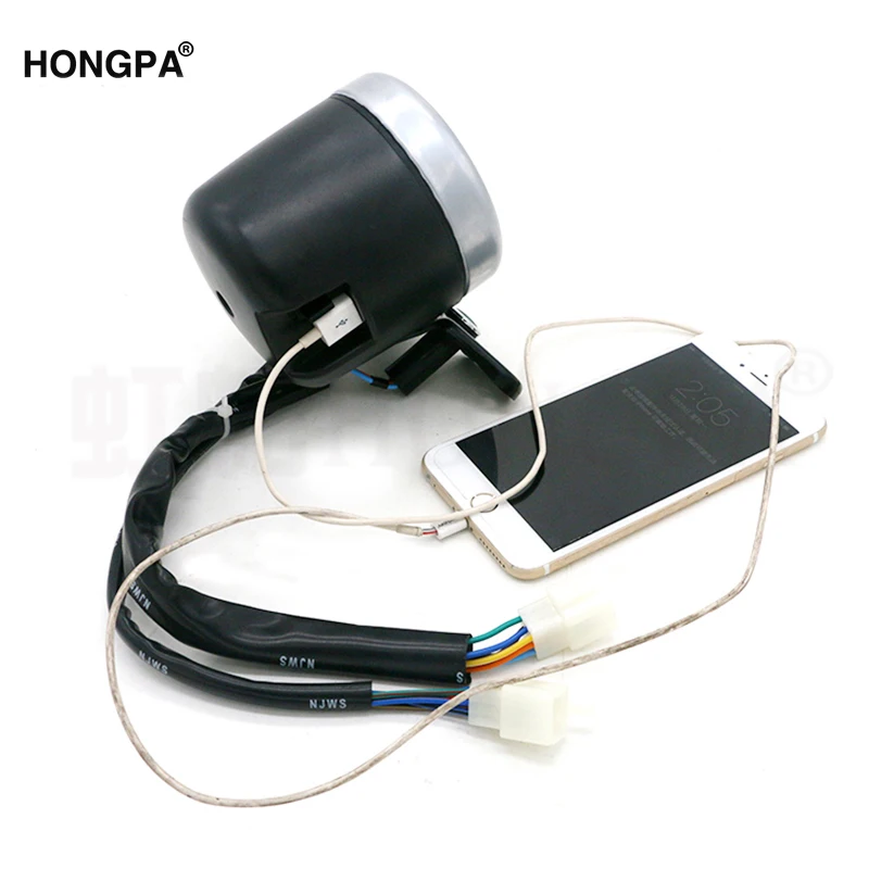 Мотоцикл одометр спидометр ЖК цифровой датчик W/Свет USB зарядное устройство