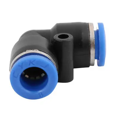 

10Pcs 8mm Dia L Type Tube Hose Pneumatic Air Quick Fitting Push In Connector