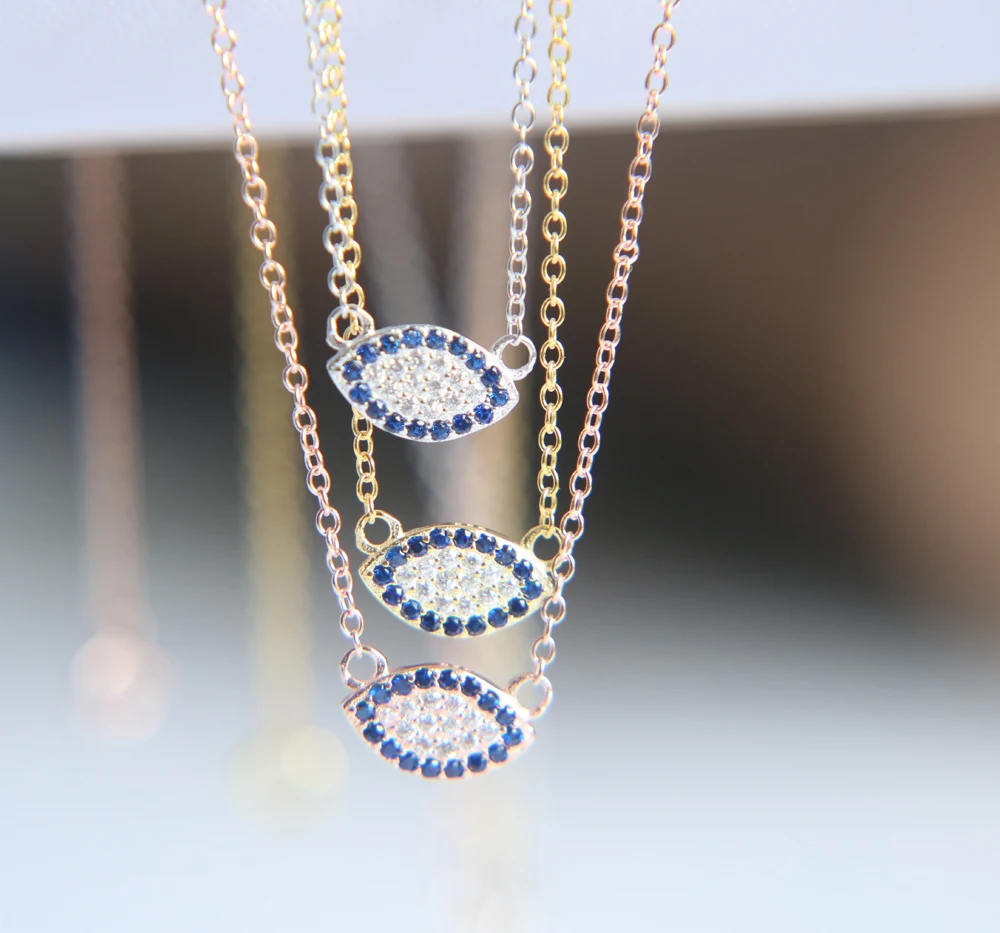 Женское колье из серебра 100% пробы с фианитами| |