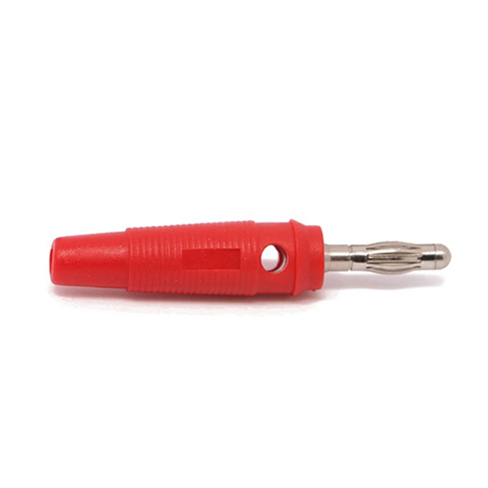 

5 Pairs 4Mm Banana Plug Black Red Solderless Side Stackable Connector