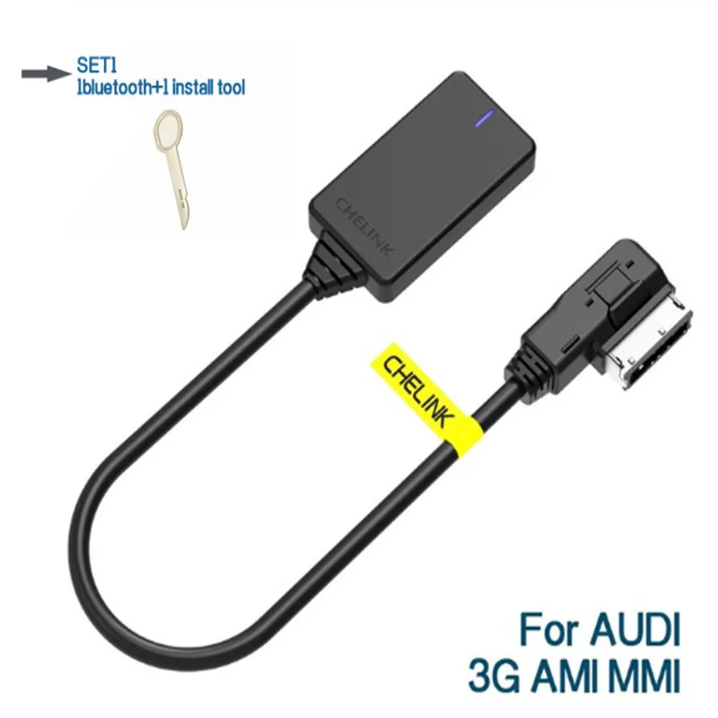 Черный AMI MMI MDI беспроводной Aux bluetooth Кабель-адаптер аудио Музыка Авто bluetooth для Audi A3 A4 B8 B6 Q5 A5 A7 R7 S5 Q7 A6L A8L A4L - Цвет: Черный