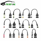 Разъем OBD2 для мотоцикла Harley 6pin для YAMAHA 3pin для HONDA 4Pin для DucatiSuzuki Moto OBD Удлинительный кабель