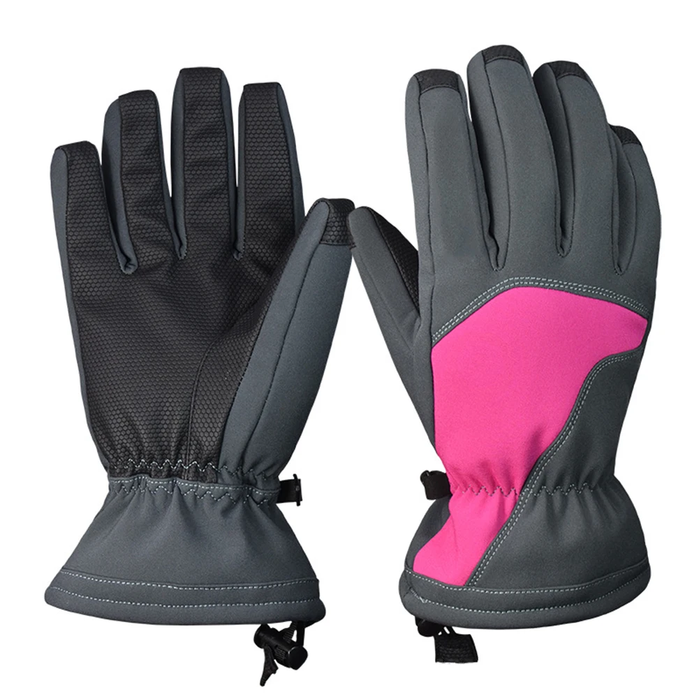 

1 Pair Men Women Waterproof Ski Thicken Gloves Riding Sports Winter Soft Warm Snowboard Windproof Cycling Outdoor Hiking