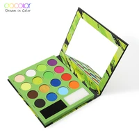 docolor neon eyeshadow palette 16 colors makeup palette with cleaning sponges powder pigmented matte shimmer glitter eye palette