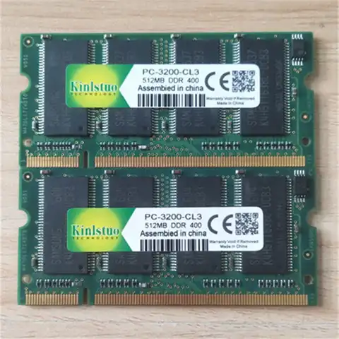 Новая оперативная память для ноутбука DDR, фонарь памяти DDR1 400/333 МГц PC3200/PC2700/PC2100 200Pins 512MB, память для ноутбука Sodimm