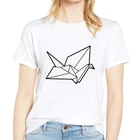 Футболка женская с коротким рукавом, стильный Повседневный Топ с мультяшным принтом, одежда для девушек, на лето