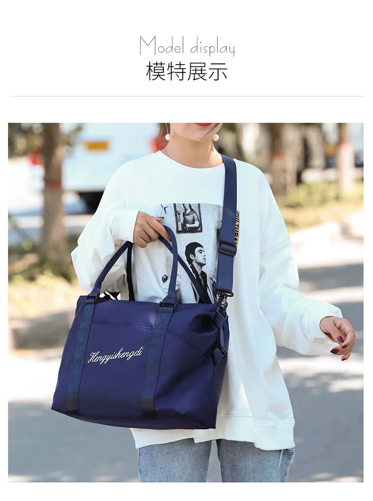 TINYAT short-distance travel bag female bag net celebrity portable large-capacity lightweight sports gym bag luggage bag lady tr