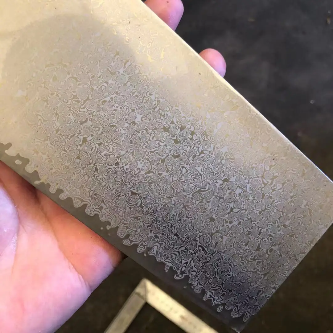 Дамасская сталь китайский Кливер сделай сам чистые лезвия для изготовления