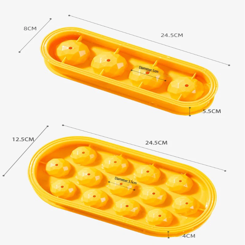

4/13 Grids Reusable Ice Balls Molds Food-grade PP Whiskey Hockey Puck Trays Mold Kitchen Homemade Ice Cream Tools Accessories
