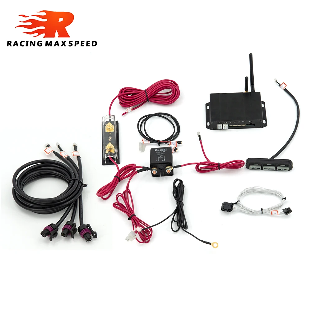 

Air Ride Suspension Electronic Control System with Pressure Sensor Support Bluetooth Remote and Wire Control Car Accessories