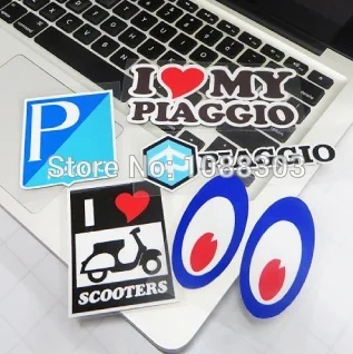 5 стилей креативные наклейки на шлем велосипед мотоцикл автомобиль для Piaggio