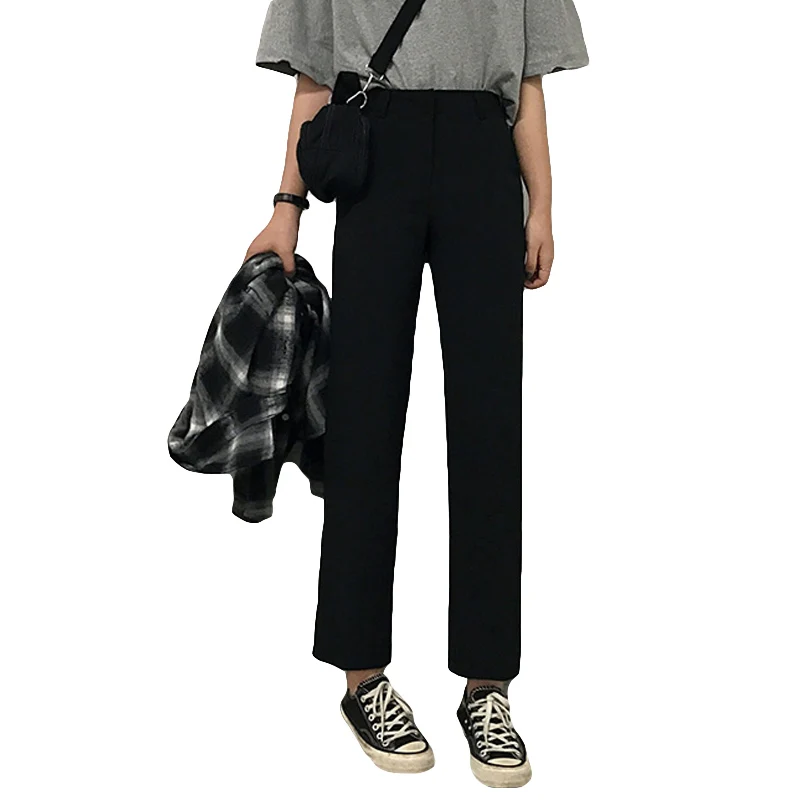 

Straight-Leg Pants Women's Loose Straight Spring and Summer Korean Style Ins Fashionable All-Match High Waist Slimming Suit