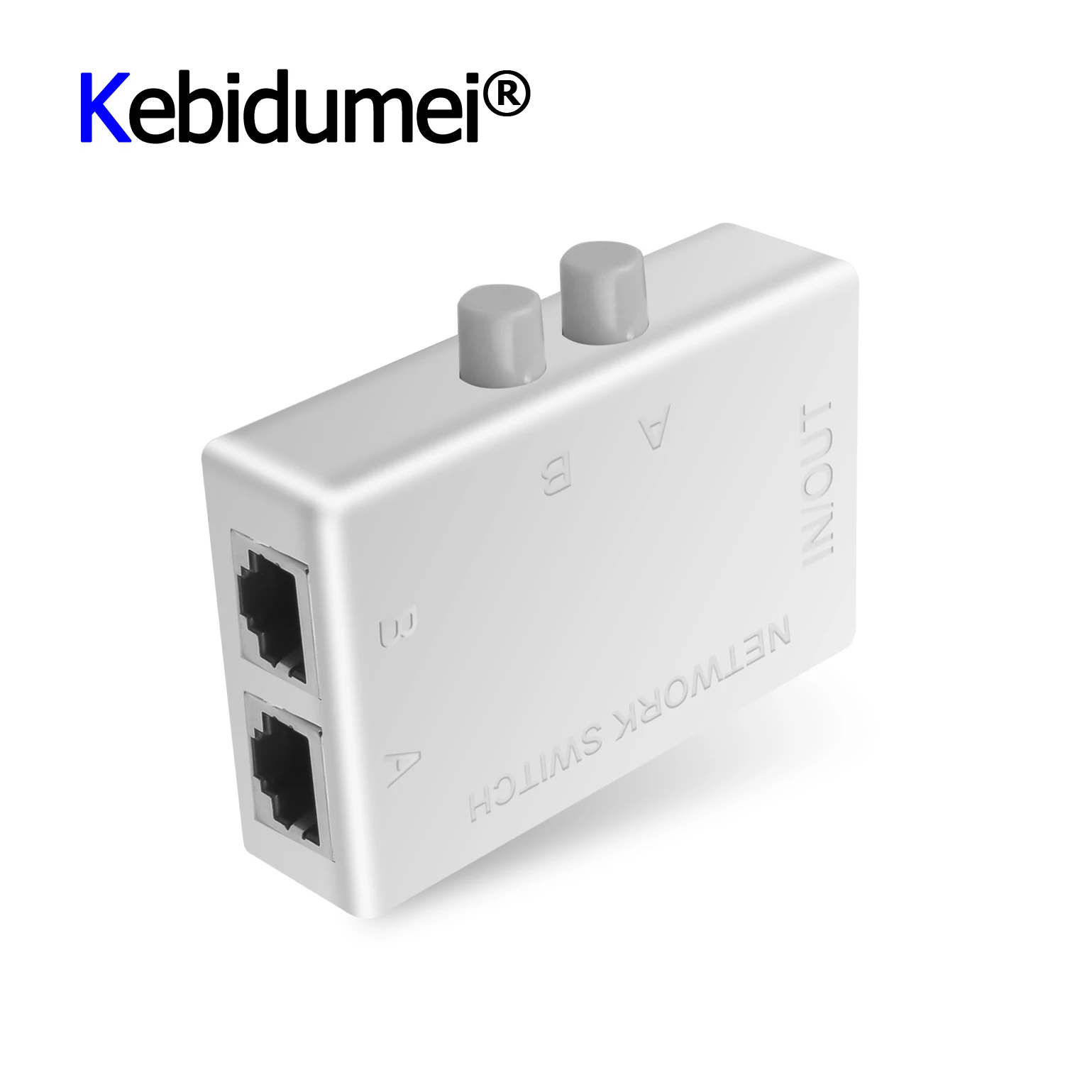 Мини коннектор RJ45 с 2 портами сетевой кабельный коммутатор Ethernet адаптер бокс