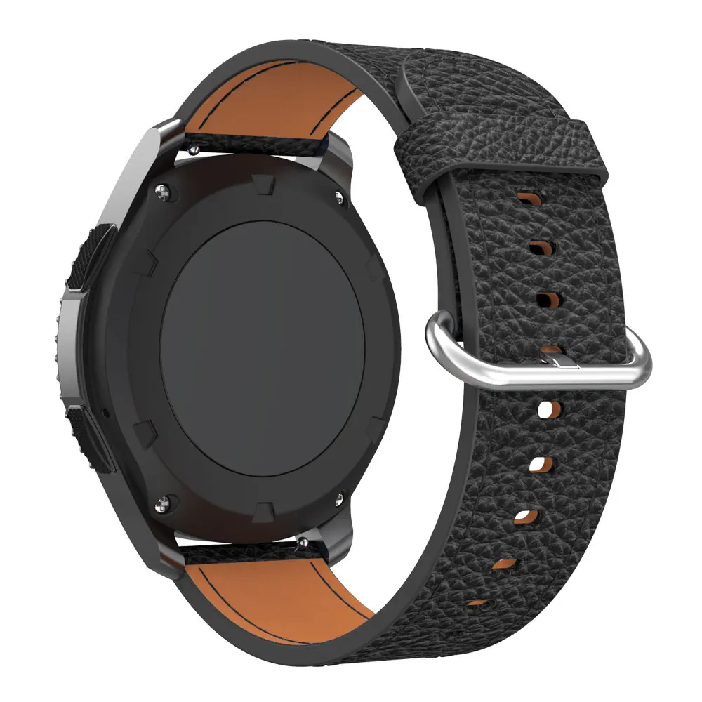 Classic Luxury Leather Straps Watchband Wristband For Samsung Gear S3/For Huawei Watch GT 46mm/Amazfit GTR 47mm Smart Wriststrap