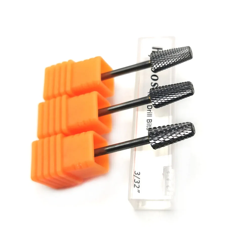 Безопасные конические сверла для ногтей HYTOOS 6*13 мм карбидные фрезы вращающиеся