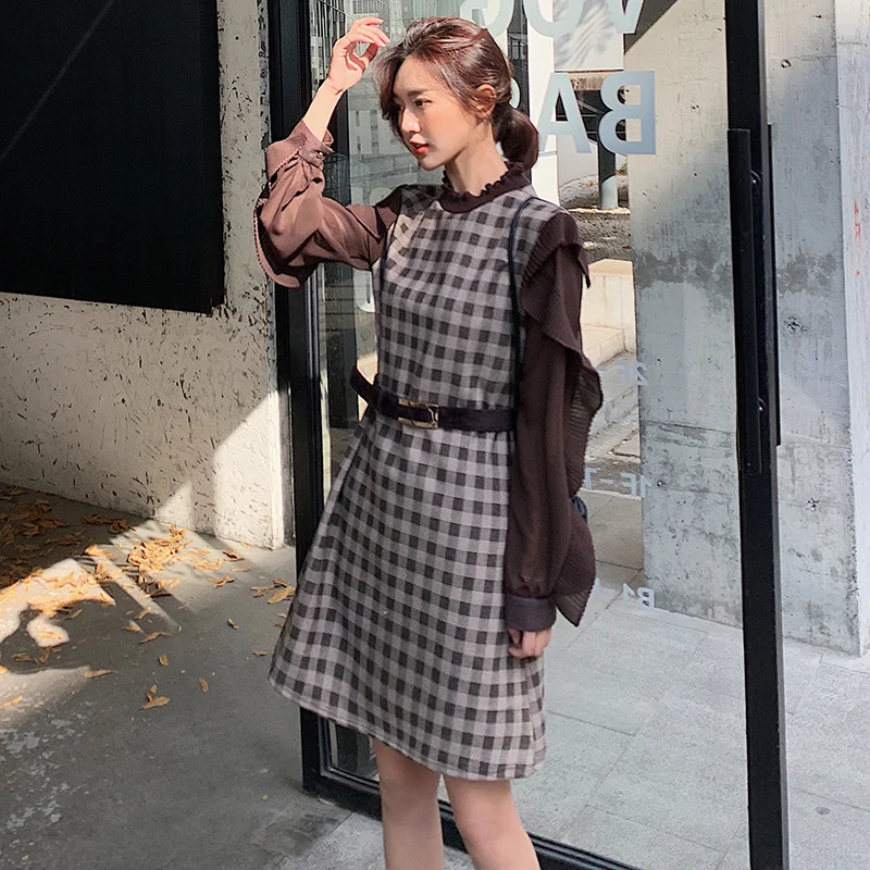 Женское Повседневное платье в Корейском стиле Новинка 2020 года Сезон весна Модное