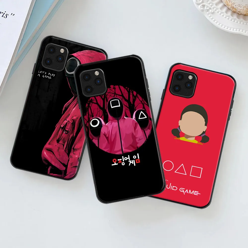 

Squid Game Korea Phone Case For iPhone 6 6S 7 8 Plus X XR XS 11 12 13 Pro MAX Mini Funda Soft TPU Carcasa Back Cover Hot TV