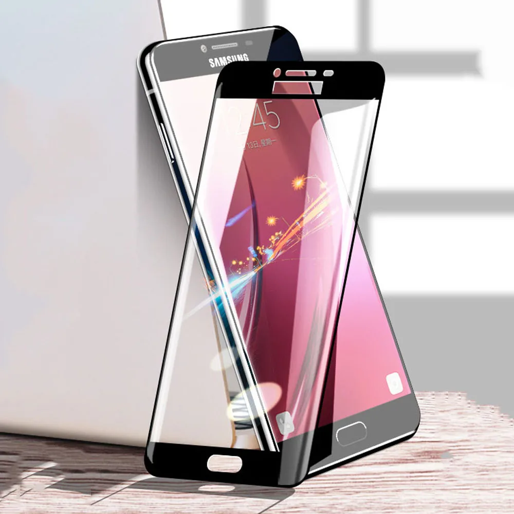 Защитное стекло для Samsung Galaxy C7 C5 C9 Pro Dual C7Pro C5Pro C9Pro C7018|Защитные стёкла и плёнки