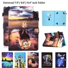 Универсальный чехол 8,0 дюйма для Huawei matepad T8 M3 M5 M6 8,4 8,0, чехол для iPad mini 5 4 3 2, чехол с рисунком животных