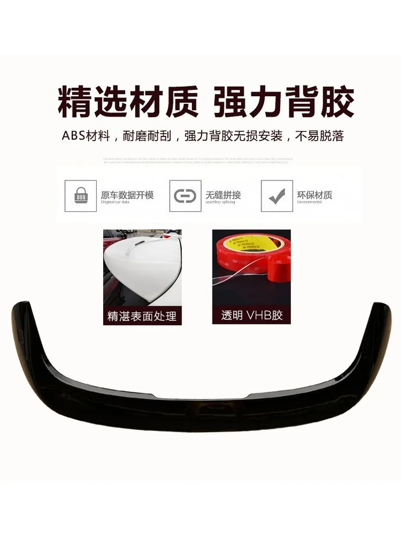 Декоративные аксессуары заднего альерона окна автомобиля M-стиля FOR Roof Spoiler Wing NEW BMW X1 из ABS материала, комплект кузова 2016-2020 годов.