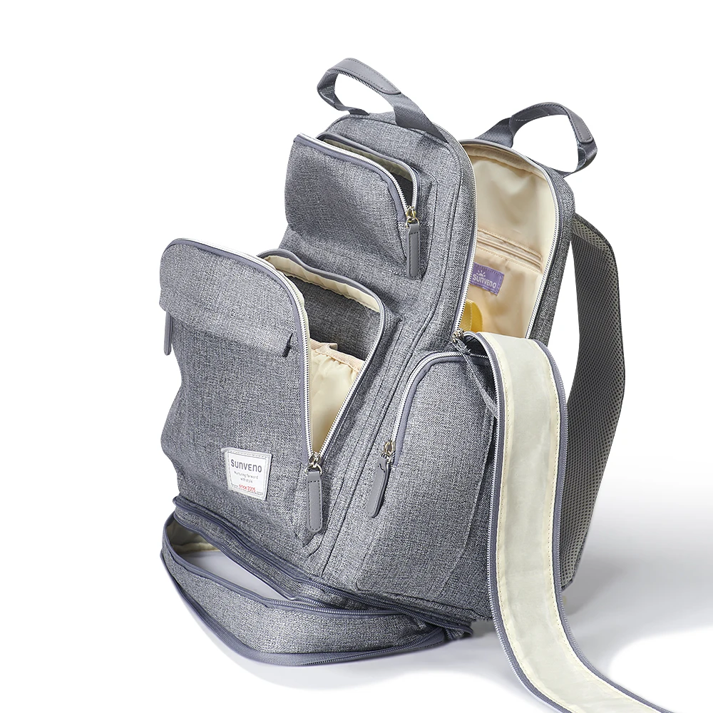 Сумка для подгузников SUNVENO рюкзак мам стильный детской коляски сумки мам|Сумки