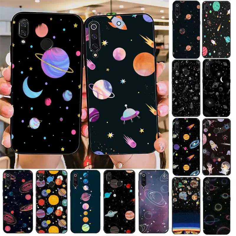 

TOPLBPCS Lovebay Space Planet Phone Case For Redmi note 8Pro 8T 9 Redmi note 6pro 7 7A 6 6A 8 5plus note 9 pro case