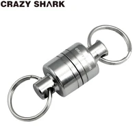 crazyshark magnetic net release aluminum shell for fly fishing tools fishing holder strong magnet max 7 7lb3 5kg accessories