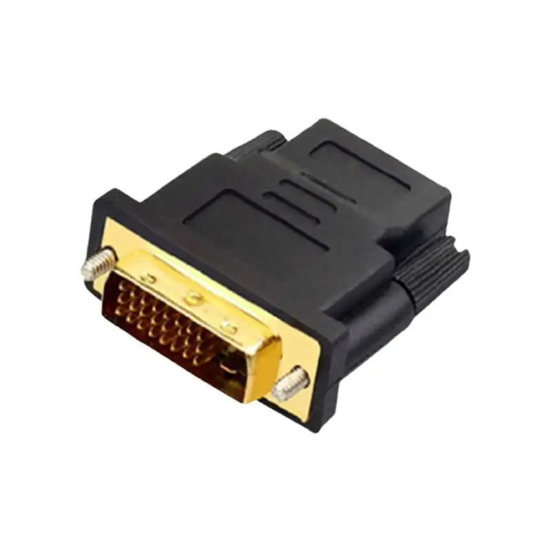 

DVI-D Male (24 1 pin) To HDMI-compatible Female (19-pin) HD HDTV Display Mar3 Monitor Dropshipping Adapter T5S1